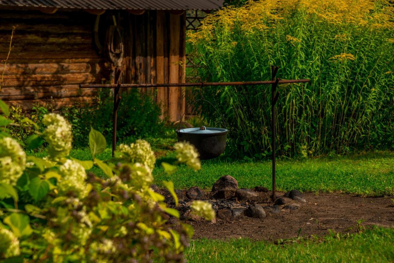 Vila Idilliska Latgaliesu Lauku Maja Ar Melno Pirti Aglona Exteriér fotografie